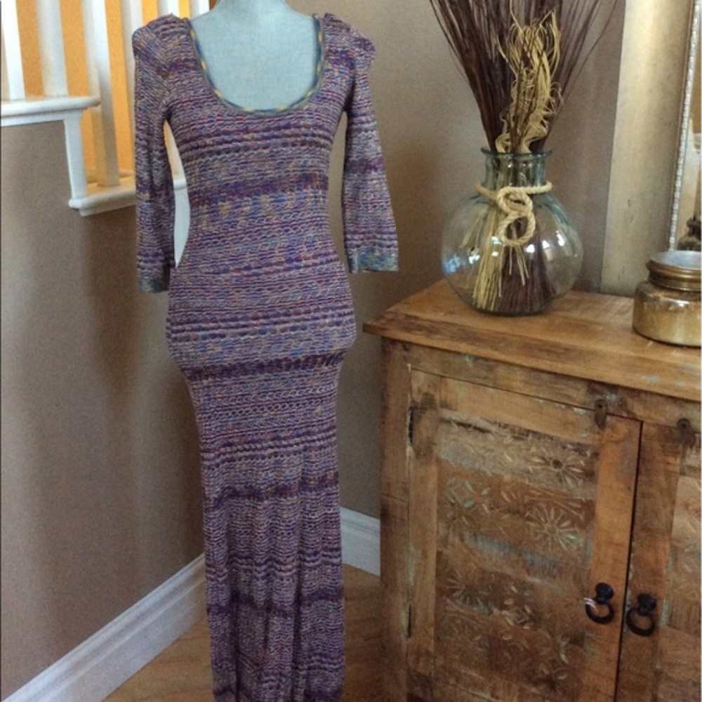 Free people space dye maxi dress size small